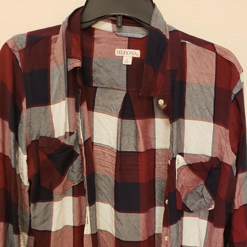 Plaid button down - Picture 2 of 2